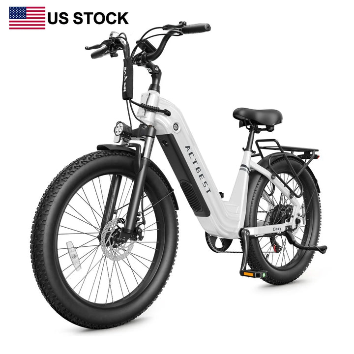 Actbest Cozy 24*3.0 Inch Fat Tires 48V15.6AH Smart App & Bluetooth Connected City Commuter Electric Bike